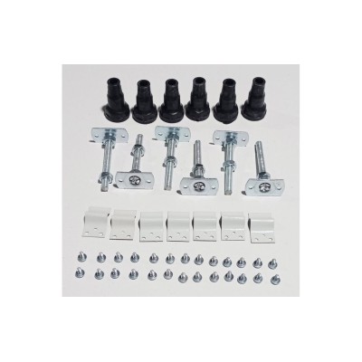 //2Go 45mm Low Profile Square & Rectangular Riser Set - Whit