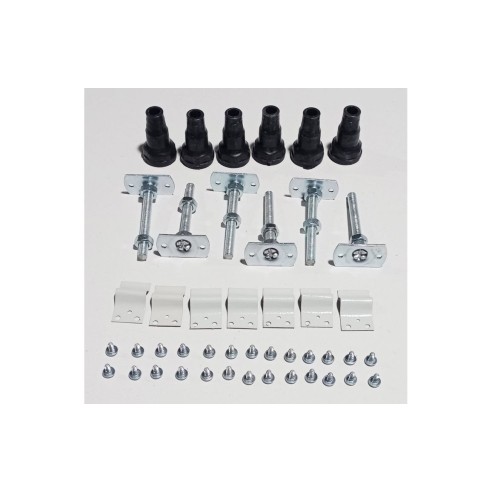 //2Go 45mm Low Profile Square & Rectangular Riser Set - Whit