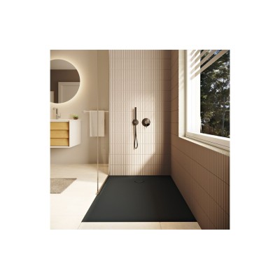 VitrA Leaf 1200mm x 900mm Rectangular Tray - Matt Anthracite 2