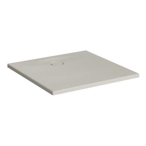 VitrA Leaf 900mm x 800mm Rectangular Tray - Matt Taupe | Sho