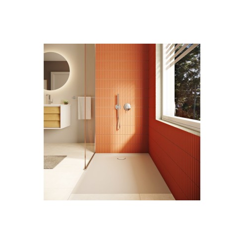 VitrA Leaf 1200mm x 900mm Rectangular Tray - Matt Taupe | Sh