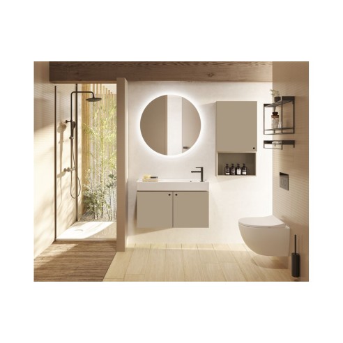 VitrA Leaf 800mm x 800mm Square Tray - Matt White | Shower T