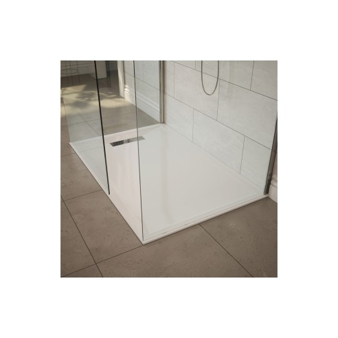 25mm Linear 1200x700mm Slim Rectangular Tray & Waste | Showe