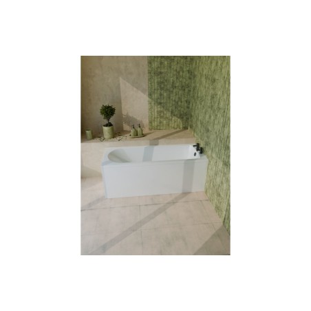 Palermo D Shape Single End SUPERCAST 1700x700x550mm 2TH Bath