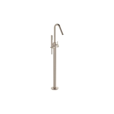 VitrA Origin Floor Standing Bath Filler - Brushed Nickel | B