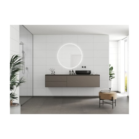 Fibo Contemporary - White Contrast (Tile Effect) - Pk/2 | Wa