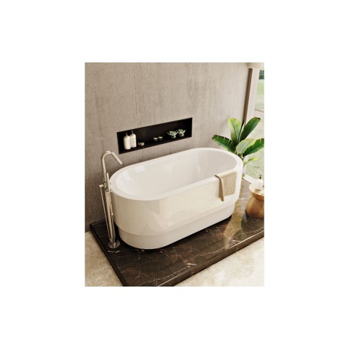 VitrA Origin Floor Standing Bath Filler - Chrome | Bathroom