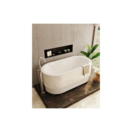 VitrA Origin Floor Standing Bath Filler - Chrome | Bathroom