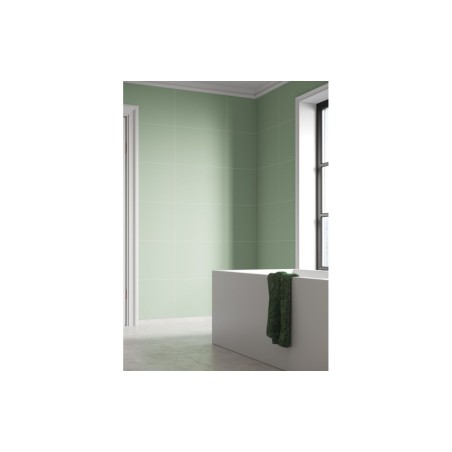 Fibo Contemporary - Light Green (Tile Effect) - Pk/2 | Wall