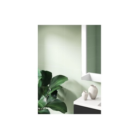 Fibo Contemporary - Light Green (Tile Effect) - Pk/2 | Wall