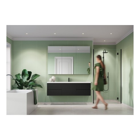 Fibo Contemporary - Light Green (Tile Effect) - Single | Wal