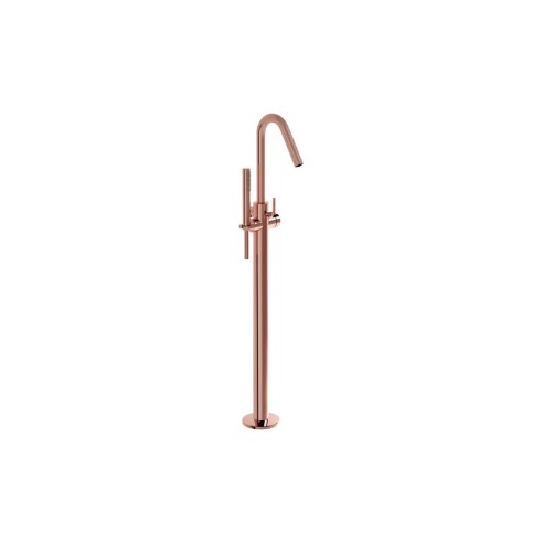 VitrA Origin Floor Standing Bath Filler - Soft Copper | Bath