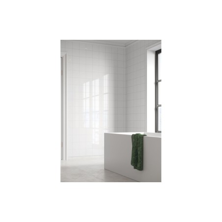 Fibo Contemporary - Denver White (Tile Effect) - Pk/2 | Wall