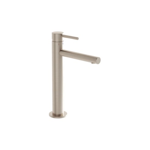 VitrA Origin Tall Basin Mixer - Brushed Nickel | Bathroom Ta