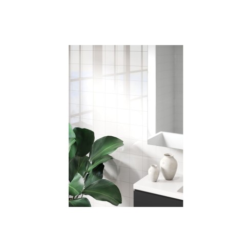 Fibo Contemporary - Denver White (Tile Effect) - Single | Wa