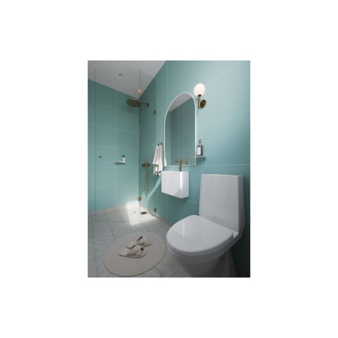 Fibo Contemporary - Aqua Mint (Tile Effect) - Pk/2 | Wall Pa