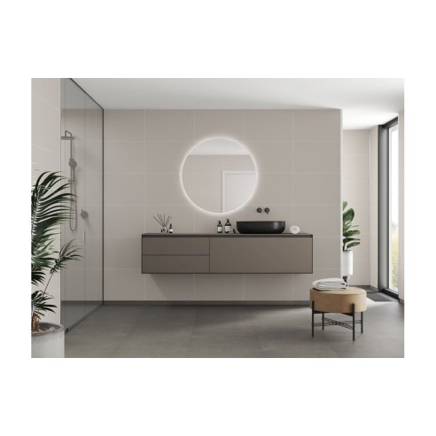 Fibo Contemporary - Warm Grey (Tile Effect) - Single | Wall