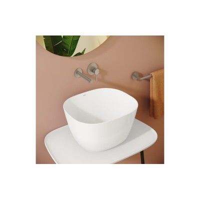 VitrA Origin Wall Mounted 2-Hole Basin Mixer - Brushed Nicke 2