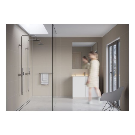 Fibo Contemporary - Warm Grey (Tile Effect) - Single | Wall