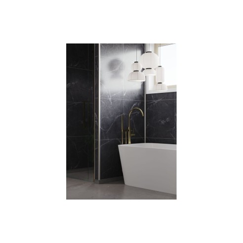 Fibo Marble - Black Marble (Tile Effect) - Pk/2 | Wall Panel