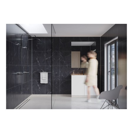 Fibo Marble - Black Marble (Tile Effect) - Single | Wall Pan
