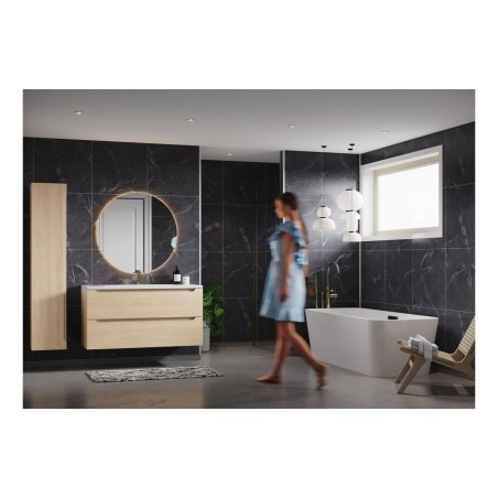 Fibo Marble - Black Marble (Tile Effect) - Single | Wall Pan