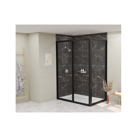 Fibo Marble - Black Marble (Tile Effect) - Single | Wall Pan