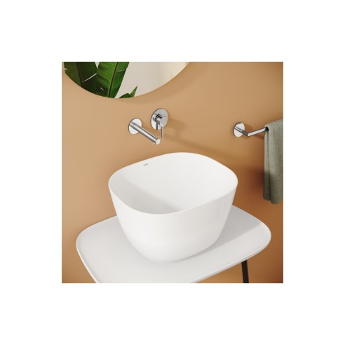 VitrA Origin Wall Mounted 2-Hole Basin Mixer - Chrome | Bath