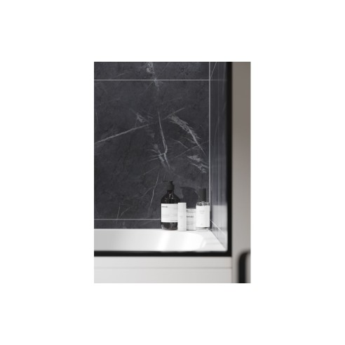 Fibo Marble - Black Marble (Tile Effect) - Single | Wall Pan