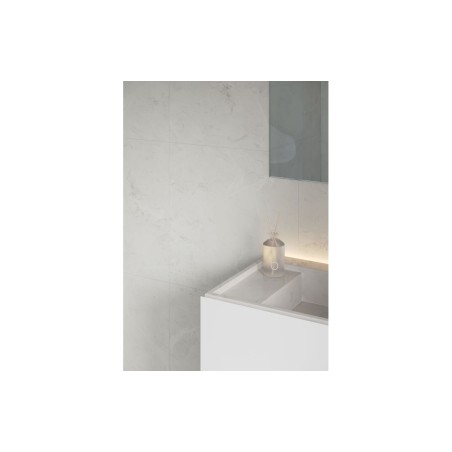 Fibo Marble - White Marble (Tile Effect) - Pk/2 | Wall Panel