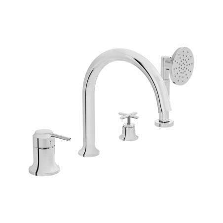 VitrA Origin Classic 4-Hole Bath/Shower Mixer - Chrome | Bat