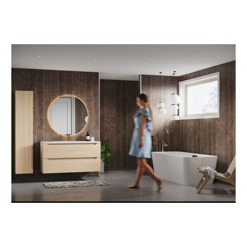 Fibo Scandinavian - Rough Wood (Vertical Plank) - Single | W