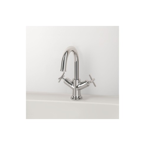 VitrA Origin Classic Basin Mixer (Cross Handles) - Chrome |