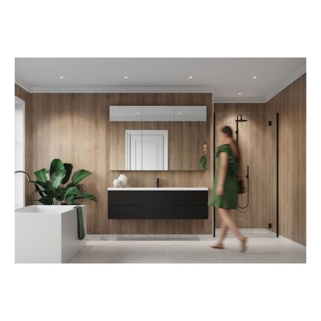 Fibo Signature - Oak Nature (Plain Panel) - Single | Wall Pa