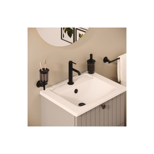 VitrA Origin Classic Basin Mixer (Top Handle) - Matt Black |