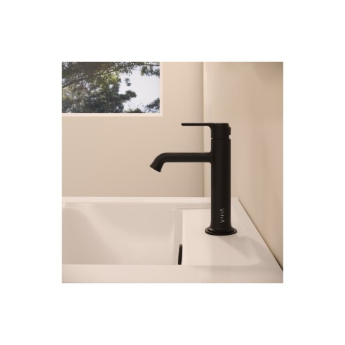 VitrA Origin Classic Basin Mixer (Top Handle) - Matt Black |