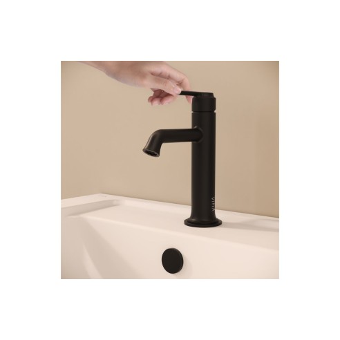 VitrA Origin Classic Basin Mixer (Top Handle) - Matt Black |