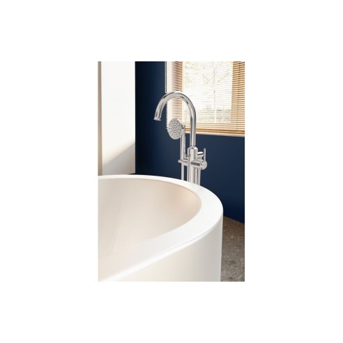 VitrA Origin Classic Floor Standing Bath/Shower Mixer - Chro