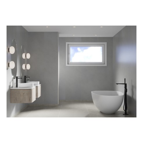 Fibo Timeless - Soft Cement (Plain Panel) - Single | Wall Pa