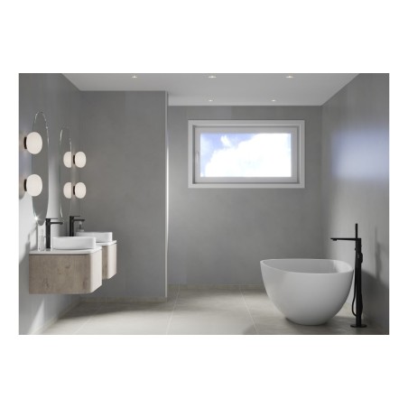 Fibo Timeless - Soft Cement (Plain Panel) - Single | Wall Pa
