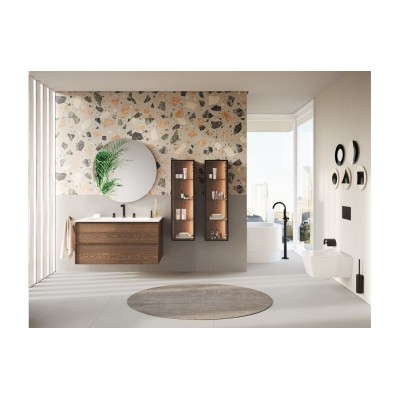 VitrA Origin Classic Floor Standing Bath/Shower Mixer - Matt 2