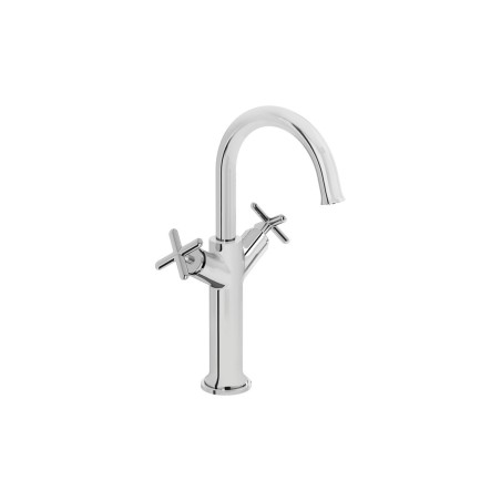 VitrA Origin Classic Tall Basin Mixer (Cross Handles) - Brus