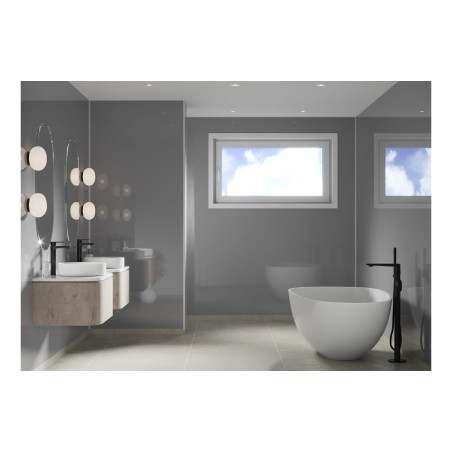 Fibo Timeless - Medium Grey (Plain Panel) - Pk/2 | Wall Pane