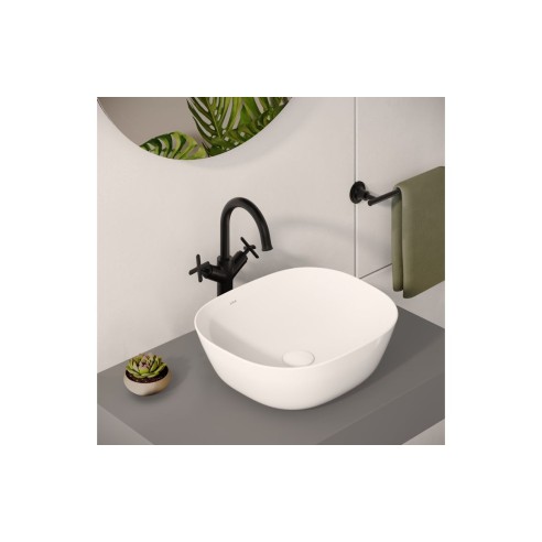 VitrA Origin Classic Tall Basin Mixer (Cross Handles) - Matt