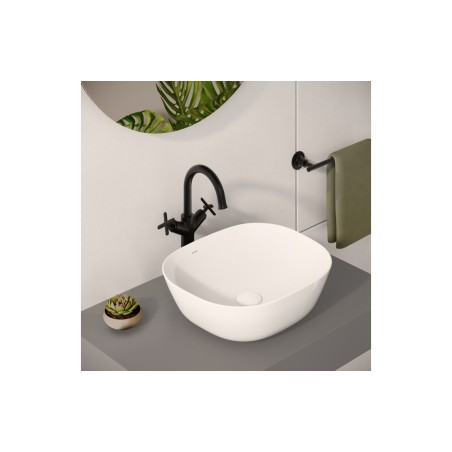 VitrA Origin Classic Tall Basin Mixer (Cross Handles) - Matt