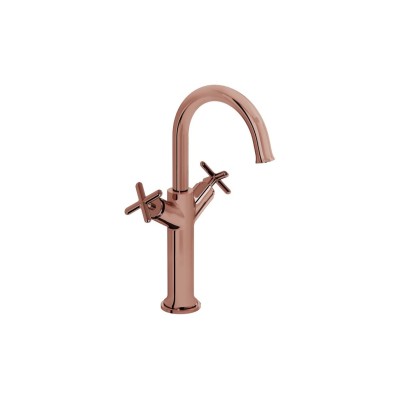 VitrA Origin Classic Tall Basin Mixer (Cross Handles) - Soft