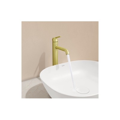 VitrA Origin Classic Tall Basin Mixer (Top Handle) - Brushed 2