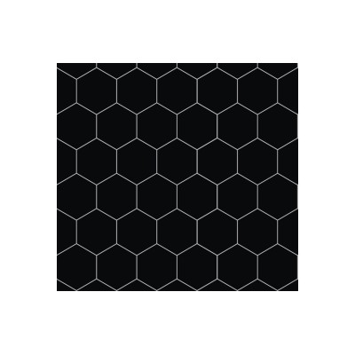Fibo Urban - Black Silk (Hexagonal) - Pk/2 | Wall Panels | B