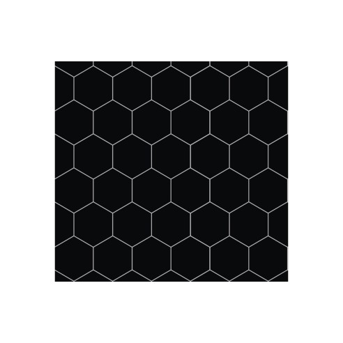 Fibo Urban - Black Silk (Hexagonal) - Pk/2 | Wall Panels | B