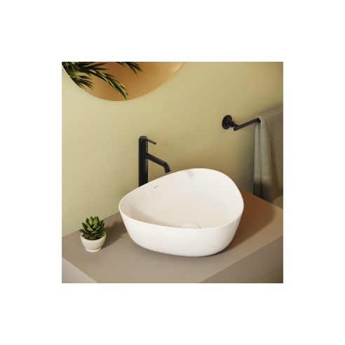 VitrA Origin Classic Tall Basin Mixer (Top Handle) - Matt Bl